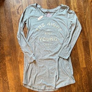 Victorias Secret "The night is still young" sleep shirt